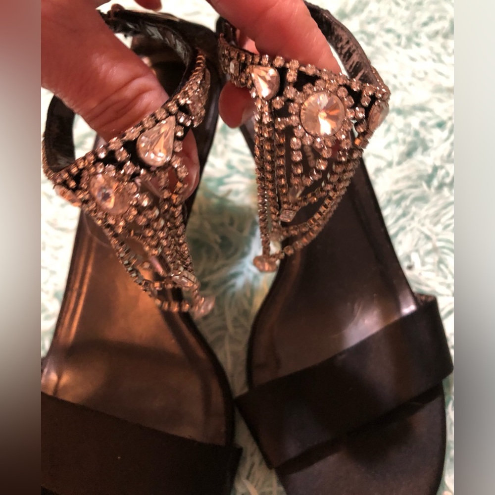 Valerie Stevens fancy jeweled heel shoes